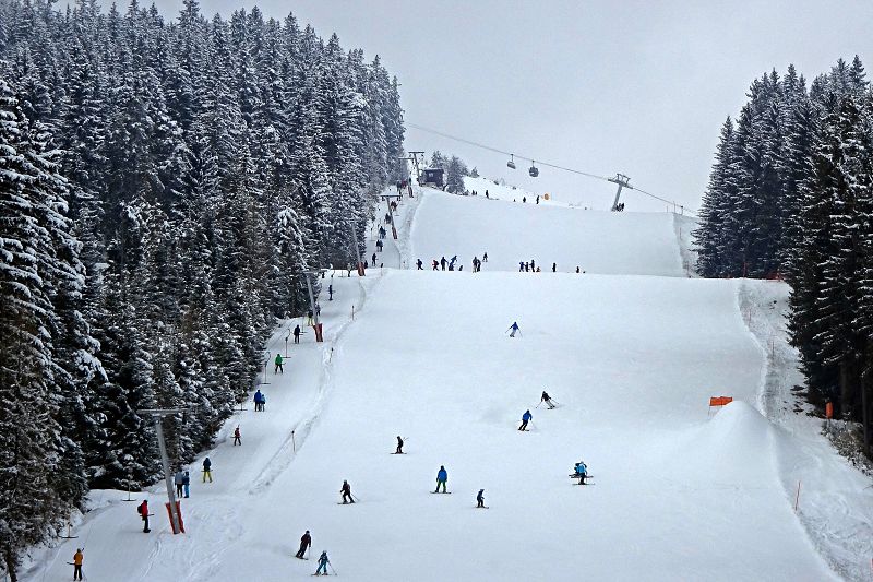 Sjezdovka z Rittisbergu k Tischlbergu