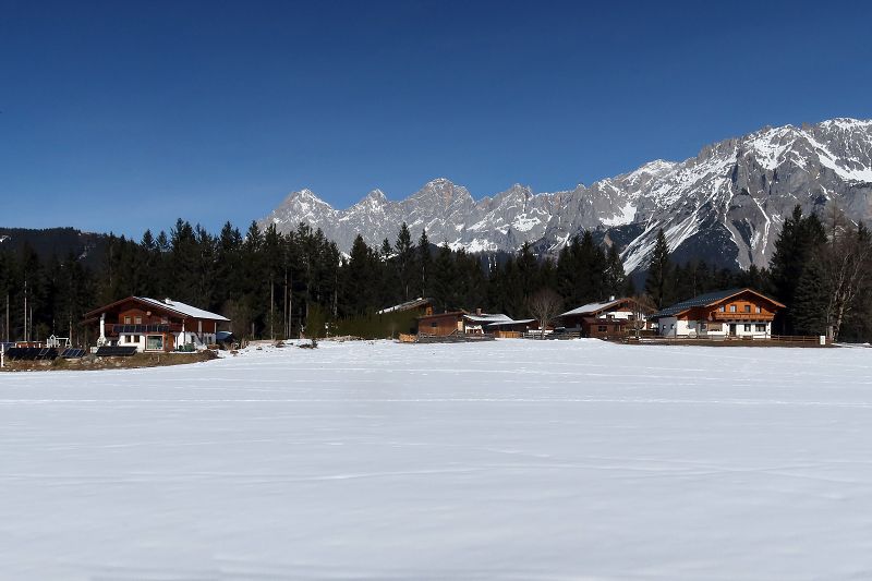 Dachstein od hospody Stockerwirt